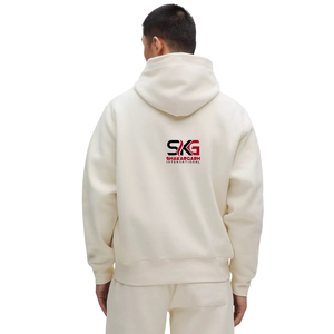 Sudadera con Capucha Personalizada para Hombre, Tejido Waffle Gris |   Sudadera informal de manga larga con puños y dobladillo acanalados |   Aplicación de Marca Privada OEM - Product Image 1