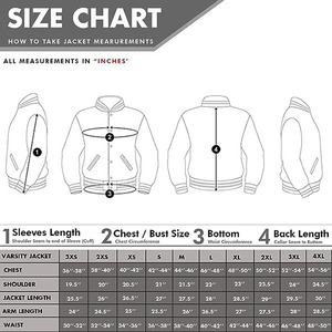 Chaqueta Universitaria de Lana de Alta Calidad para Hombre, Ropa Universitaria con Cierre de Cremallera, Bordado en el Cuerpo de Lana y Mangas de Cuero - Product Image 2