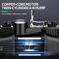Pompa udara listrik 12V portabel dengan 5hp DC kendaraan Motor catu daya darurat khusus untuk penggunaan mobil