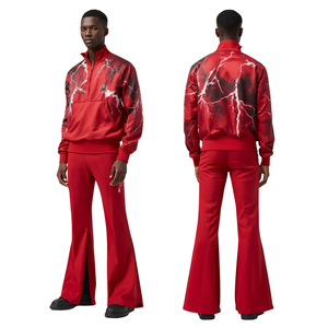 Oferta Caliente: Chándal Acampanado para Hombre con Estampado Thunder Puff, Ropa Deportiva de Moda a Precio Mayorista - Product Image 3