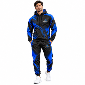 Survêtement de sport personnalisé haut de gamme par sublimation pour équipes sportives – Ensemble veste et pantalon d'entraînement respirant - Product Image 2