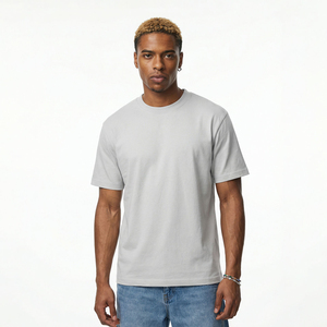เสื้อยืดโอเวอร์ไซส์ทรงหลวมไหล่ตกสไตล์ลำลองแฟชั่น - Product Image 3