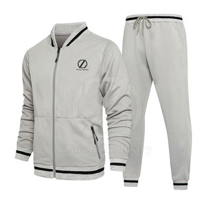 Conjunto Deportivo de Dos Piezas con Capucha para Invierno, Tallas Grandes, Casual, Sólido, Ecológico, Transpirable, de Algodón y Poliéster, MOQ Bajo - Product Image 3