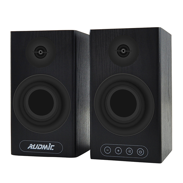 Wooden High Fidelity Bookshelf Speaker Bluetooth Desktop Speaker