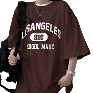 100% coton grande taille t-shirts conception personnalisée goutte épaule t-shirts haute qualité Streetwear t-shirts pour hommes - Product Image 4