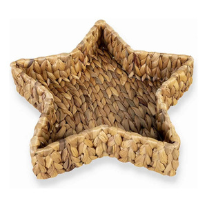 Star shaped basket xmas decorations high quality home storage <b>container</b> <b>water</b> hyacinth baskets - Product Image 1