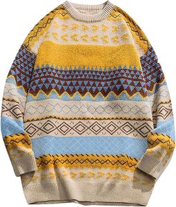 <b>Men's</b> Premium Quality Knit Sweater Round Neck <b>Long</b> Sleeve Soft Stretch Pullover Warm Comfortable Casual Winter Clothing - Product Image 3