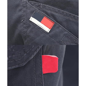 FR Cotton Pants Men Double Front Flame Resistant Cargo <b>10</b> Multi Pockets Elastic Waist Work CE Certified Welded Seams Drilled - Product Image 5