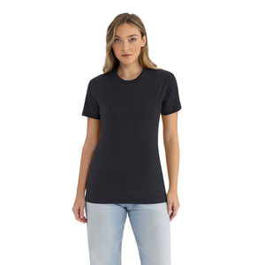 Camiseta de punto con logotipo personalizado de corte regular, mezcla de alta calidad 60/40 para ropa de nivel, camiseta CVC para adultos - Product Image 4
