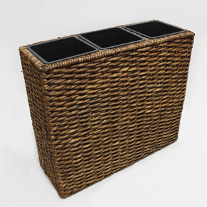 Pot de fleurs en jacinthe d'eau tressée Artex Dong Thap, design moderne, écologique, durable, pour la décoration intérieure/extérieure du jardin et de la maison - Product Image 1