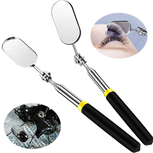 Professional Personalized Single Sided Stainless Steel <b>Gold</b>-Plated Non-Foldable Cosmetic <b>Wall</b> Mounted Lash Grafting <b>Mirror</b> - Product Image 5