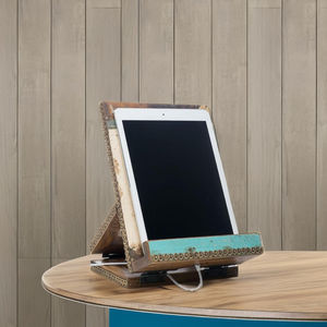 Soporte de madera para teléfono, soporte de escritorio de madera para teléfono, soporte portátil de madera para teléfono de oficina, soporte de madera para iPad, soporte de lectura para libros en la cama - Product Image 2