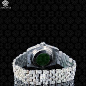 Montre de luxe Charm_Jewells en acier inoxydable, boîtier de 40 mm, mouvement mécanique, mode masculine, date automatique, résistante à l'eau 10 bars, diamant - Product Image 4