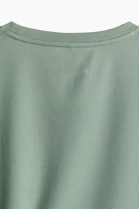 Camiseta de Alta Calidad 100% Algodón para Hombre, Corte Regular, Hombros Caídos, Estilo Hip Hop, Cuello Redondo, Antiarrugas, Secado Rápido y Transpirable - Product Image 4