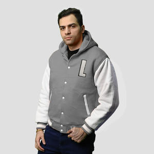 Chaqueta Bomber de Mezclilla Estándar Personalizada para Hombre y Mujer, con Logotipo Bordado, Cuello Alto, Reversible, Resistente al Viento, Transpirable y con Revestimiento de Alta Calidad - Product Image 3