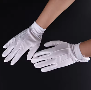 White Formal <b>Glove</b> for Men Parade Uniform <b>Glove</b> for Cosplay Party Guard Jewelry Inspection, Nylon - Product Image 2