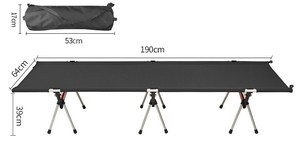 Al Aire Libre ligero plegable Oxford Camping cama Metal Camilla cuna con bolsa de transporte para viajar - Product Image 5