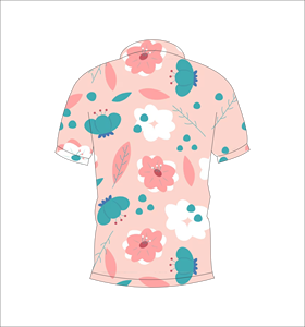 เสื้อโปโลพิมพ์ลายดอกไม้แบบกำหนดเอง แขนสั้น สวมใส่สบาย เหมาะสำหรับกอล์ฟ เทนนิส ชุดทีมฤดูร้อน - Product Image 6