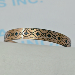 Pulsera de Cobre Puro para Hombres y Mujeres, Alivio del Dolor, Soporte para la Salud de las Articulaciones, Alivio de la Artritis, Ajustable, para Uso Diario - Product Image 2