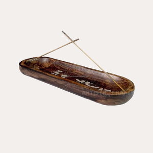 Soporte de palo de incienso de madera de diseño Meena de Color blanco Decoración de lujo para el hogar para fragancia aromática en la casa - Product Image 2