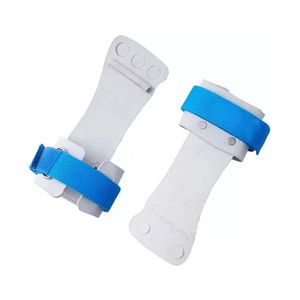 Poignées de gymnastique en cuir à 2 trous pour tractions et musculation, protection de la paume, équipement de fitness personnalisable avec logo - Product Image 4