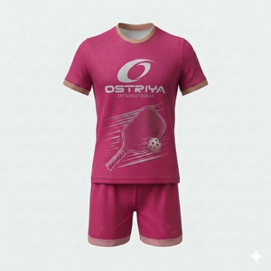 Uniforme de Pickleball Personalizado con Nombre de Jugador para Hombre, Mangas Cortas, Protección Anti-UV, Ropa Deportiva 100% Poliéster - Product Image 2