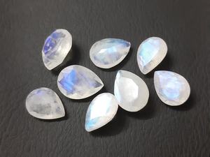 High Quality Natural Rainbow Moonstone Pear Faceted Cut Loose Gemstone <b>Top</b> Quality Moonstone Jewellery Making at Wholesale Price - Product Image 1