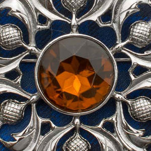 Broche de Estilo Celta Audaz con Diseño de Cardo Escocés Adornado con Joyas, Tradicional de las Tierras Altas 2026 - Product Image 3