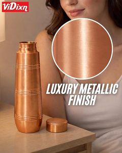 กระติกน้ำสุญญากาศทองแดง ดีไซน์เรียบง่ายทรงกลม สำหรับใช้เดินป่ากลางแจ้ง - Product Image 2