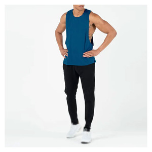 Camiseta de tirantes de algodón transpirable para gimnasio, nueva llegada OEM, con logo personalizado, para culturismo, para hombre, tallas grandes. - Product Image 3
