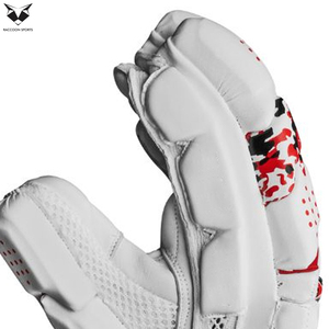 2026 Best Product <b>Black</b> Red White Color Highest Quality With Own Logo Print Fully Customized Design Cricket Batting <b>Gloves</b> - Product Image 5