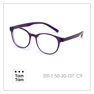 แว่นตา Tam Tam Round Full Rim 50-20-137 C9 เลนส์เรซิ่นป้องกันรังสียูวีสำหรับผู้ใหญ่ทุกเพศ - Product Image 2