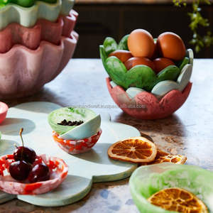 Haute qualité personnalisé fabriqué à la main haute-poli résine bol corne ustensiles de cuisine servant soupe bol sculpté Technique - Product Image 3