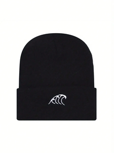 Wholesale Solid Color Beanie Unisex <b>Winter</b> Warm Knitted Beanie <b>Hat</b> Acrylic Wool Outdoor Sports Beanie Caps for <b>Men</b> - Product Image 1