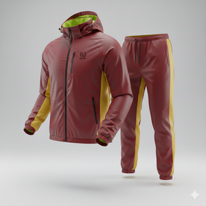 <b>Men</b> Hooded Color Blocking Windbreaker <b>Jacket</b> Shorts Set Quick Dry Polyester Cotton Casual Winter Outfit Customized Colors new - Product Image 6