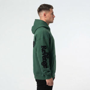 Sweat-shirt à capuche oversize personnalisé pour homme, imprimé 3D en relief, en molleton épais, style streetwear, vente en gros, fabrication de vêtements - Product Image 4