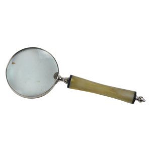 Loupe classique à thème avec finition normale en résine, design décoratif d'intérieur, pour lire des livres et des magazines, loupe en métal - Product Image 3