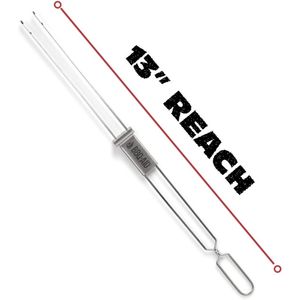 Brochetas Premium de Acero Inoxidable de Doble Punta para Barbacoa, Palitos de Kebab de Liberación Rápida para Verduras y Carne para Asar - Product Image 3