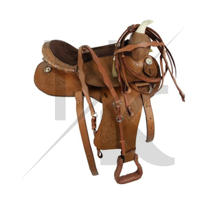 Selle de Cheval Western en Cuir Véritable de Qualité Supérieure pour l'Équitation, Équipement de Cowboy pour Ranch, Selles Western et Bridges – Vente en Gros - Product Image 2