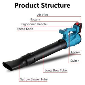 Souffleur à feuilles sans fil 93 MPH 431 CFM alimenté par batterie avec 6 vitesses variables et 2 batteries rechargeables pour l'entretien des jardins et des patios - Product Image 2