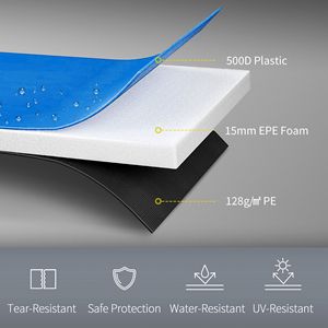 Housse de protection pour trampoline de 14 pieds - Imperméable, résistante aux déchirures, tapis de sécurité toutes saisons pour parc de trampolines - Product Image 6