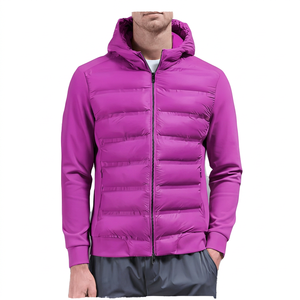 Veste matelassée légère à capuche pour homme, manteau d'hiver rembourré, fermeture éclair intégrale, style décontracté, streetwear, mode - Product Image 3