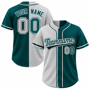 Maillot de baseball personnalisé bleu marine et blanc, imprimé par sublimation, nom de l'équipe 00, polyester respirant, unisexe adulte, manches courtes - Product Image 4