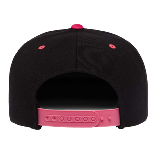 Gorra Negra de 6 Paneles con Cierre a Presión, Diseño de Trébol Rosa, Ajustable, Unisex, de Malla, Estilo Casual para Primavera/Verano - Product Image 5