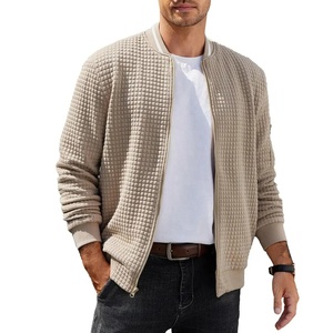 2025 OEM vente en gros hommes fermeture éclair Blazer veste personnalisée hommes automne coupe-vent léger veste décontracté Bomber veste université manteau - Product Image 1