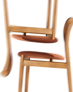 Juego de comedor escandinavo de lujo, madera maciza, muebles minimalistas modernos con sillas tapizadas - Product Image 5
