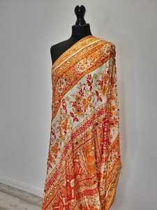 Luxury Mirror Work Traditional Fashion Scarves Set Elegant Embroidered Traditional Pakistani <b>Indian</b> Women Wedding Accessories - Product Image 3