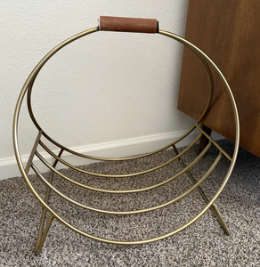 Eco Friendly Brass Fireplace <b>Log</b> Holder Most Selling Crafts Brass Firewood Storage <b>Rack</b> Best Price - Product Image 6