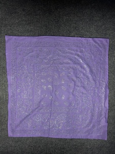 Foulard carré en coton Paisley, doux et imprimé, pour la tête ou le cou, idéal pour les activités décontractées en extérieur - Product Image 5