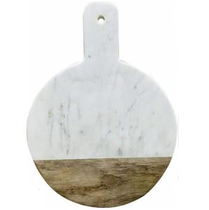 Planche à découper en bois et marbre pour fruits, légumes et salades – Accessoire de cuisine pour la maison, l'hôtel et le restaurant - Product Image 1